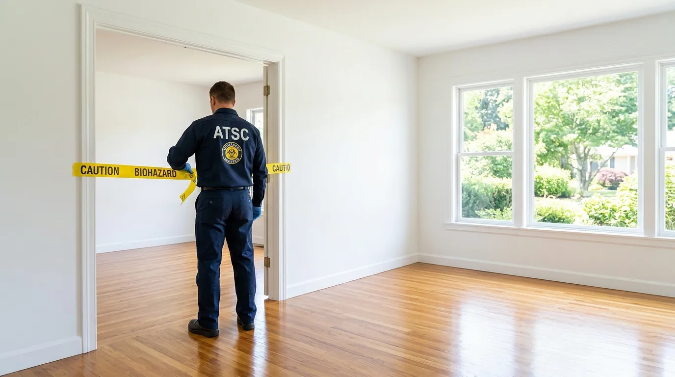 Certified biohazard cleanup crew performing Crime Scene Cleanup in Grand Prairie